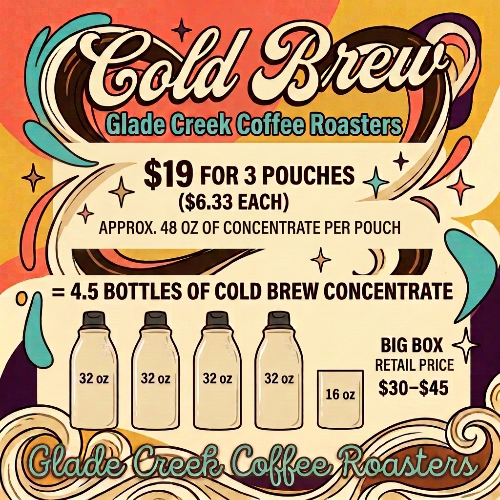 Cold brew comparison graphic without the bag, with rebalanced text